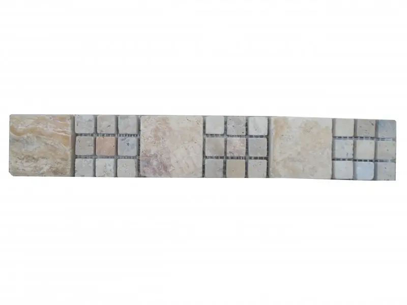 Travertin Jaune & Beige Monaco Frise 30,5x5 cm 