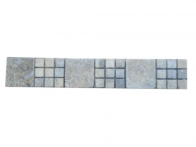 Travertin Silver Monaco Frise 30,5x5 cm 