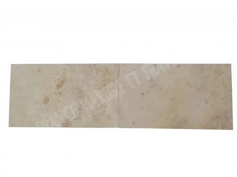 Travertin Beige Nuance Margelle de Piscine Bord Droit 35x61 cm