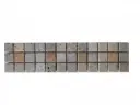 Travertin Silver - Milieu Jaune Frise 30,5x7,5 cm 