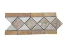 Travertin Jaune & Beige Frise 28x12 cm 