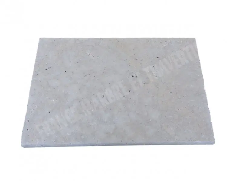 Travertin Beige Nuancé Margelle de Piscine Bord Arrondi 40,6x61 cm