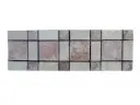 Travertin Rose & Beige Carré Frise 30x10 cm 