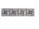 Travertin Beige & Rose Frise Target 30x7,5 cm 