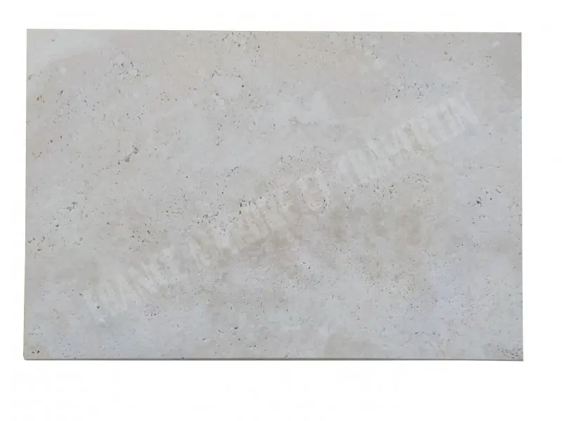 Travertin Beige Clair Margelle de Piscine Bord Chanfreine 40,6x61 cm
