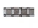 Travertin Beige & Noce Frise Carré 30x10 cm 
