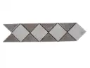 Travertin Noce & Beige Frise 28x6 cm 