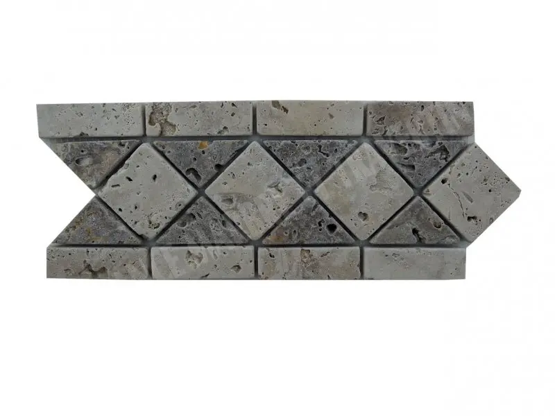Travertin Beige & Noce Frise KF-16 - 2 