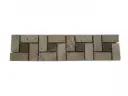 Travertin Beige & Noce Target Frise 30x8 cm 