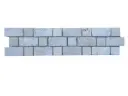 Travertin Silver & Jaune Bordeaux 2 Frise 30,5x7,5 cm 