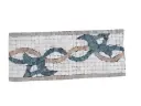 Travertin Multicolore Frise Mosaïque 30x12,5 cm 