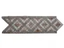 Travertin Multicolore Frise Mosaïque 28x9 cm 