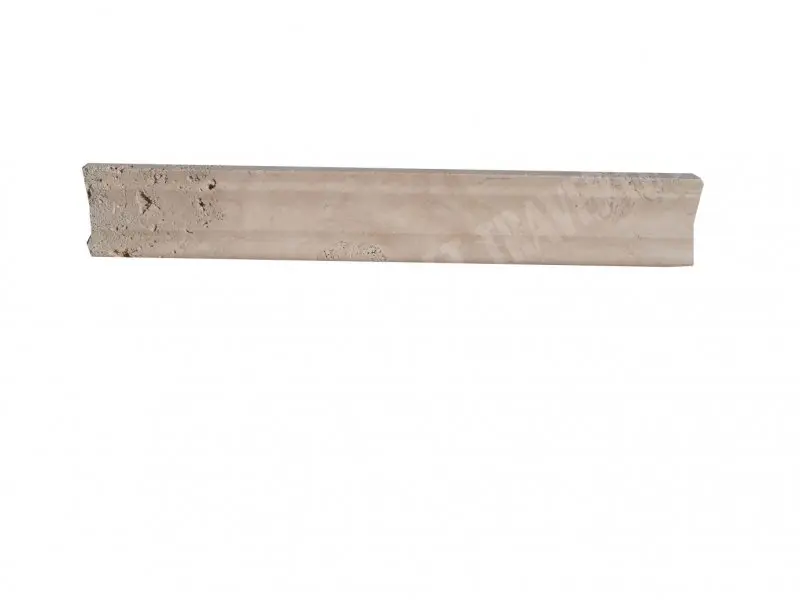 [1930] Travertin Beige Moulure Mini Crown 30,5x4,5 cm 