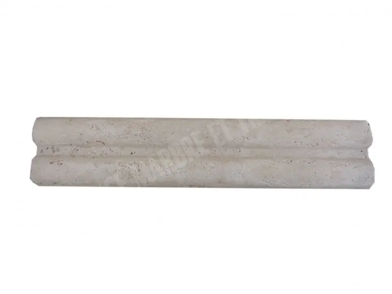 Travertin Beige Moulure Double Pencil 30,5x6,5 cm 