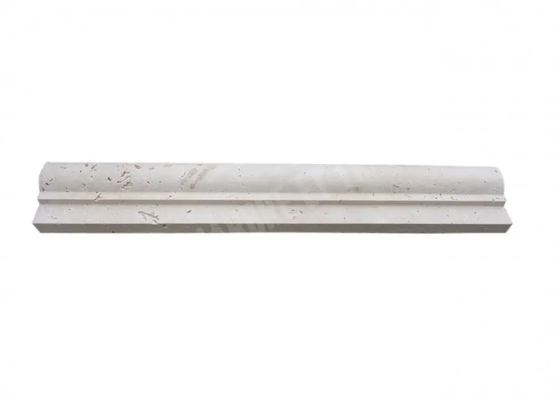 [2933] Travertin Beige Clair Moulure Ogee 1 30,5x4,5 cm 