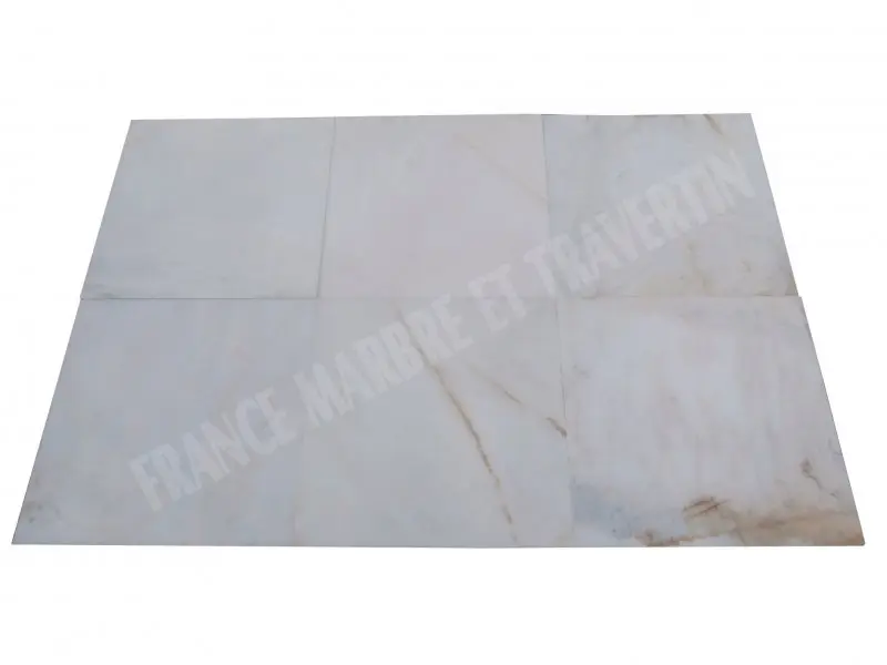 Marbre Blanc Bianco Giallo 61x61 cm 