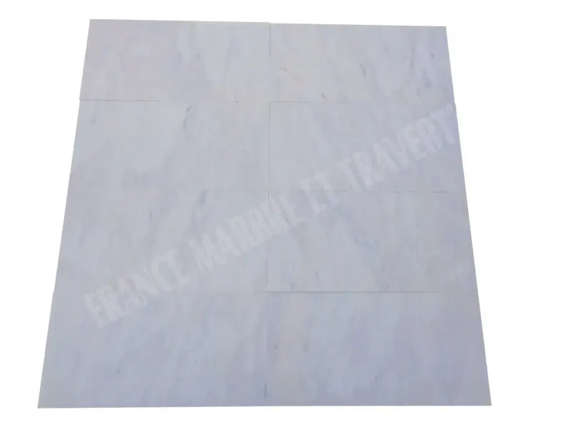 Marbre Blanc Bianco Rose 30,5x61 cm 