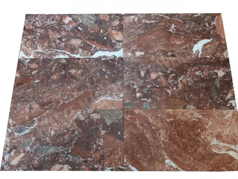Marbre Rouge Tiger Foncé 30x60 cm 