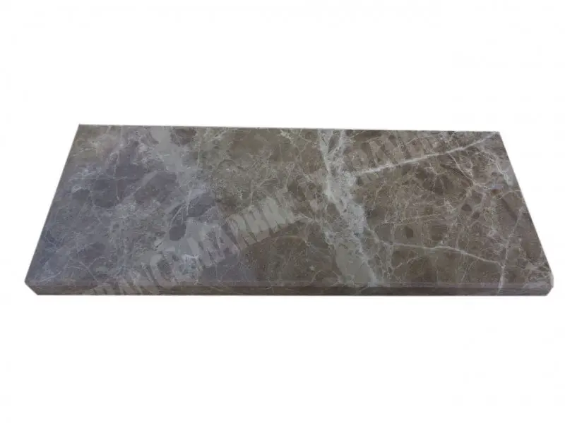 Marbre Emperador Plinthe 20x8 cm 