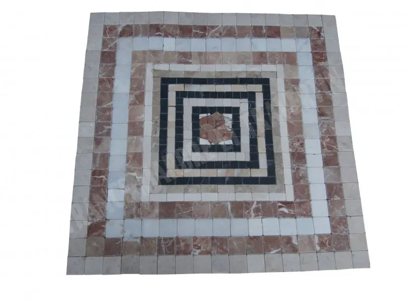Marbre Rosace Multicolore 80x80 cm  
