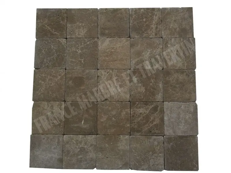 Marbre Marron Emperador 10x10 cm 