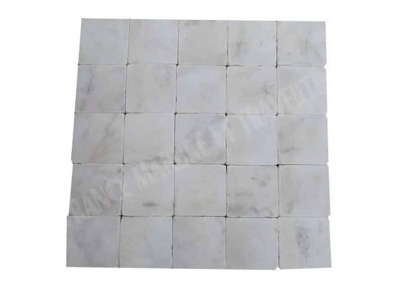 Marbre Afyon Blanc 15x15 cm 