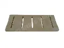 Travertin Beige Grille Caniveau Incurvè Rainure 19x50 cm 