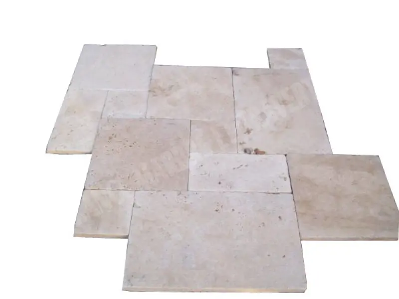 Travertin Beige Extra Clair Opus Romain 