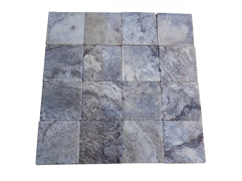 Travertin Silver 20x20 cm 