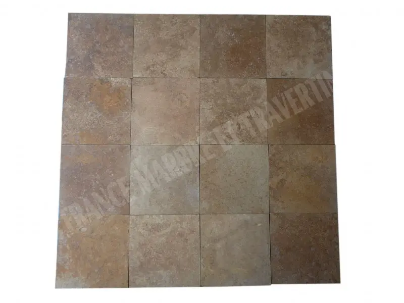 [634] Travertin Walnut Noisette 20x20 cm 