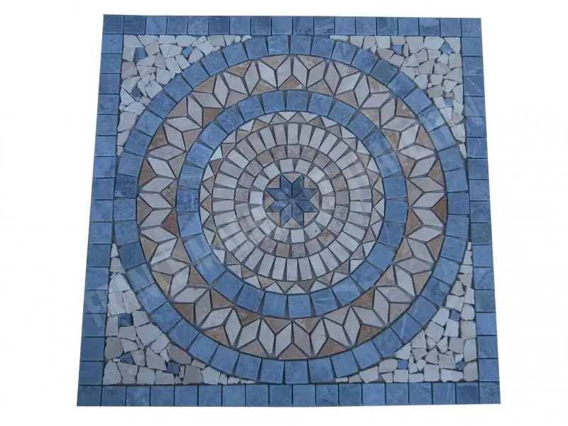 [1048] Travertin Multicolore Rosace 80x80 cm