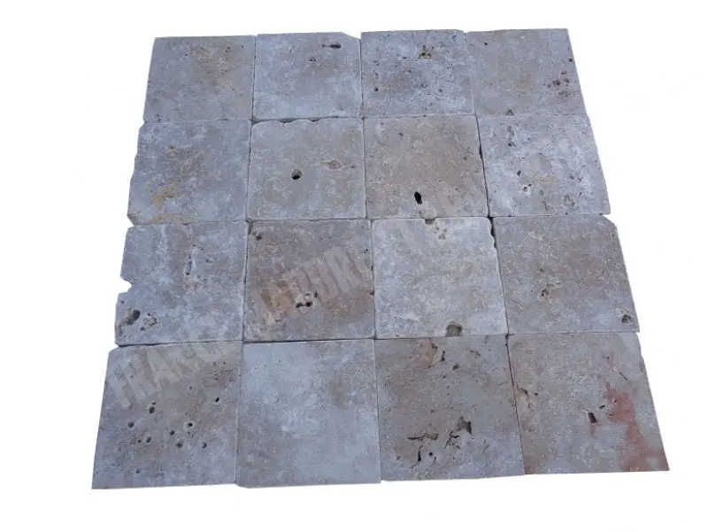 Travertin Walnut Noisette 20x20 cm 