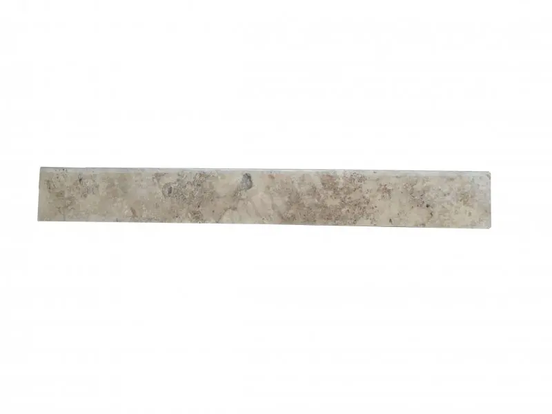 Travertin Beige Nuance Plinthe Biseauté 61x7,5 cm 