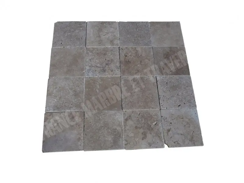 Travertin Walnut Noisette 20x20 cm 