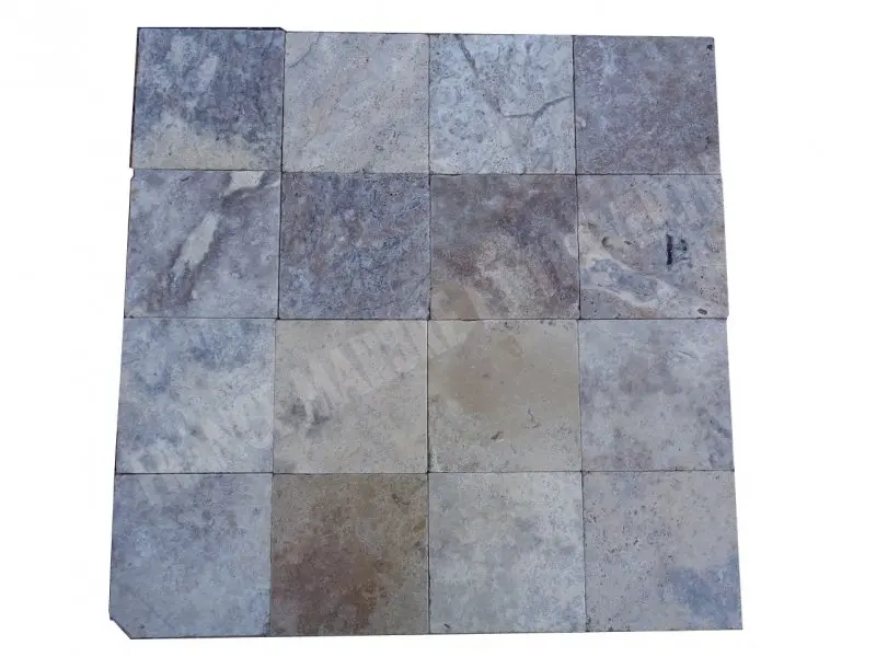 Travertin Silver 20x20 cm 