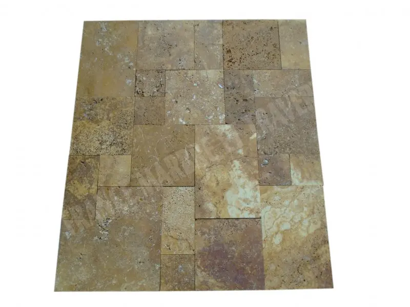 [3068] Travertin Jaune Mini Opus Romain 