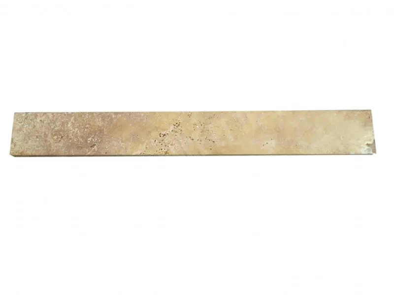 Travertin Jaune Plinthe 61x7,5 cm 