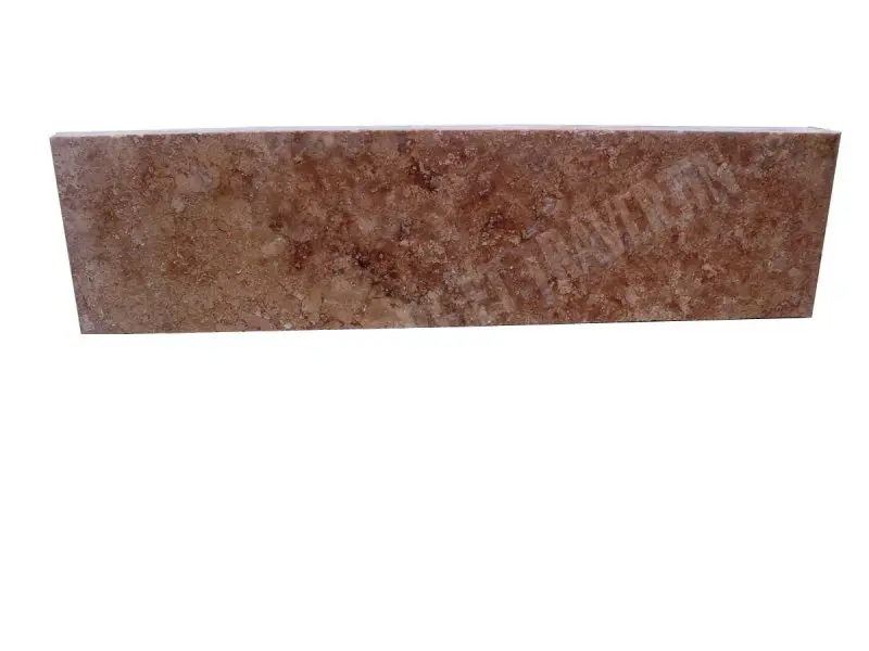 [786] Travertin Rose Plinthe 40,6x8 cm 