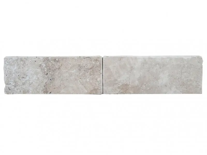 Travertin Beige Nuance Plinthe 20x8 cm 