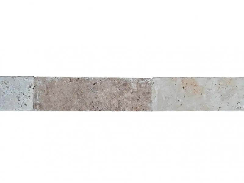 Travertin Beige Nuance Plinthe 20x6 cm 