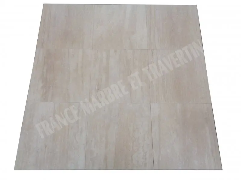 Travertin Beige Clair Veine 40x40 cm 