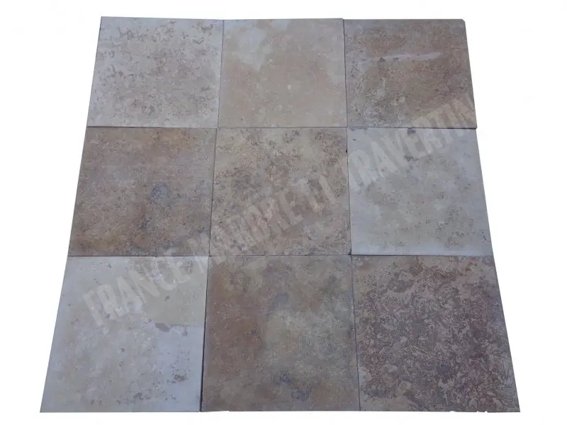Travertin Walnut Noisette 40x40 cm 