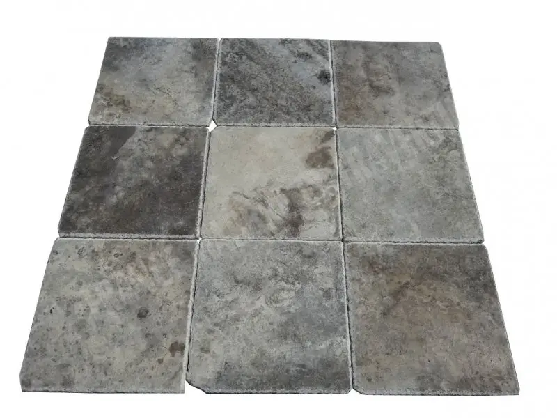 [701] Travertin Silver 40,6x40,6 cm  (Rustique)