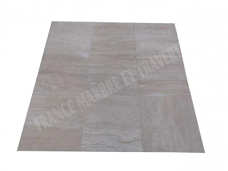 Travertin Beige Nuance Veiné 40,6x40,6 cm 
