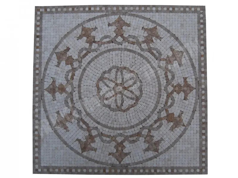 Travertin Multicolore Micro Rosace 61x61 cm 