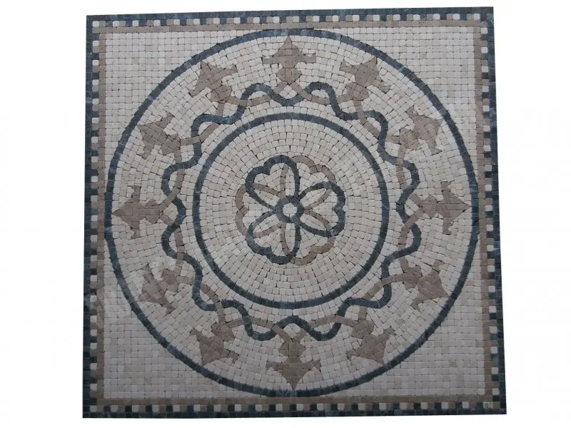 Travertin Multicolore Micro Rosace 61x61 cm 