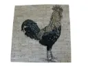 Travertin Multicolore Rosace Coq 61x61 cm 