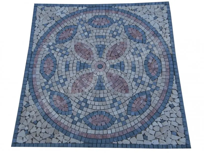 Travertin Multicolore Rosace 91x91 cm 