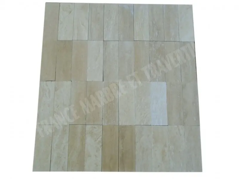 Travertin Beige Clair Veine 7,5x20 cm 