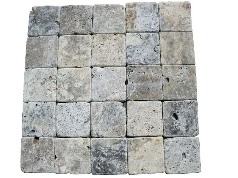 Travertin Silver 10x10 cm 